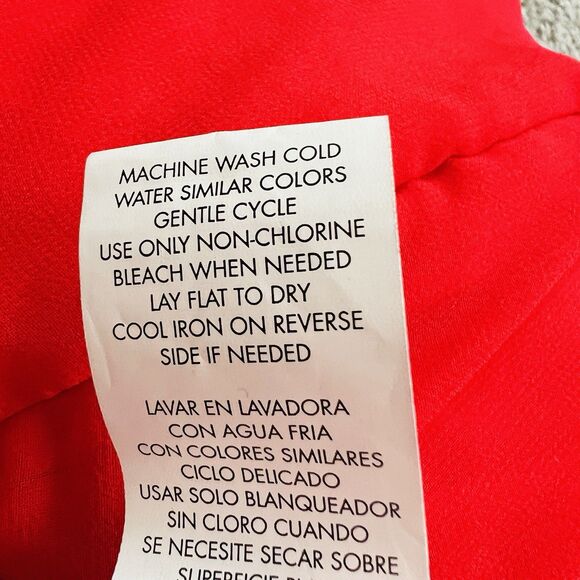 Speechless Red Floral Off Shoulder Ruffly Flowy Chiffon Dress - Medium - Picture 11 of 11